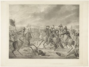 Prinz von Oranien in der Schlacht bei Waterloo, 1815 von Willem van Senus