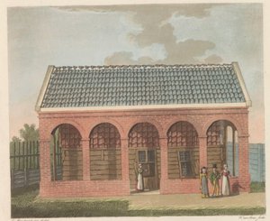 Tsaar Peterhuisje te Zaandam, 1824 von Willem van Senus