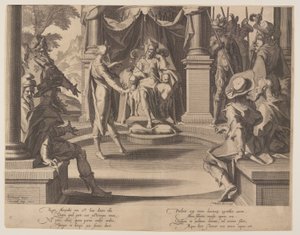 Alexander der Große als Richter, Platte 10 aus Throne der Gerechtigkeit (Thronus Iustitiae) von Willem van Swanenburgh