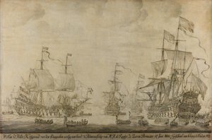 Kriegsrat an Bord der Sieben Provinzen, dem Flaggschiff von Michiel Adriaensz de Ruyter, 10. Juni 1666, vor der Vier-Tage-Schlacht: Episode aus dem Zweiten Englisch-Niederländischen Krieg