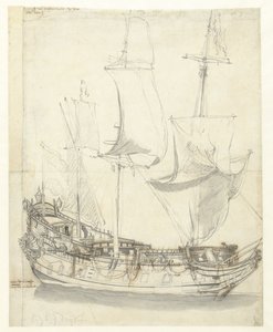 Schiff die Princesse Royale von Vizeadmiral Witte de With