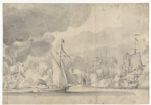 Seeschlacht bei Lowestoft am 13. Juni 1665