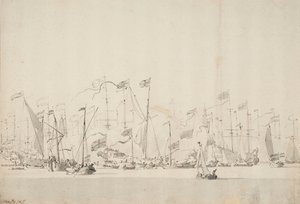 Flussfest auf der Y in Amsterdam zu Ehren des Prinzen von Oranien, 5./15. Juni 1660, ca. 1675