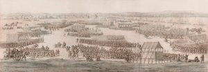 Eine große Parade auf Hounslow Heath
