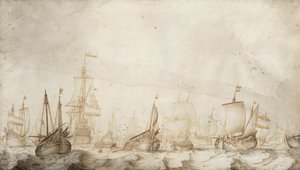 Niederländische Heringsfischereifahrzeuge in der Nordsee