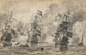Die Schlacht von Scheveningen, 31. Juli 1653: der letzte Angriff in der Schlacht