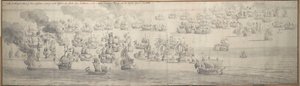 Die Schlacht von Texel (Kijkduin) von Willem van de the Elder Velde