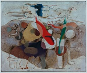 Eidos mit Landschaft von Willi Baumeister