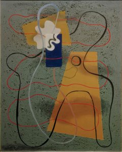 Muschelform in Blau von Willi Baumeister