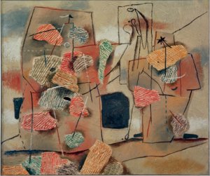 Zwei Figuren, Kammzug von Willi Baumeister