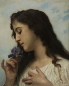 Frau mit Iris von William-Adolphe Bouguereau