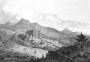 Ansicht von Poo-ta-la oder Großer Tempel in der Nähe von Zhe-hol in der Tartarei, graviert von Benjamin Thomas Pouncy von William (after) Alexander