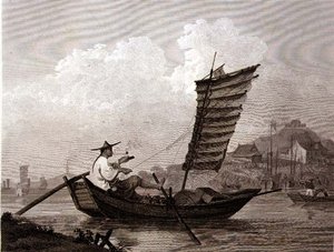Wirtschaftlichkeit von Zeit und Arbeit, veranschaulicht an einem chinesischen Wasserträger, gestochen von Thomas Medland, veröffentlicht von G. Nicol
