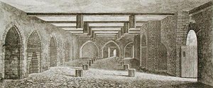 Pulververschwörungs-Keller unter dem Palace of Westminster von William (after) Capon