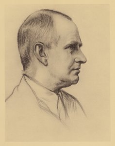 Porträt von Professor A. S. Eddington von William (after) Rothenstein