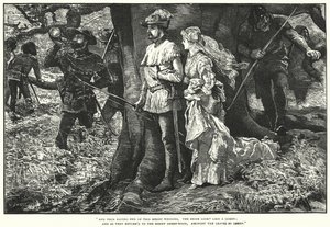 Robin Hood und Allin A Dale von William (after) Small