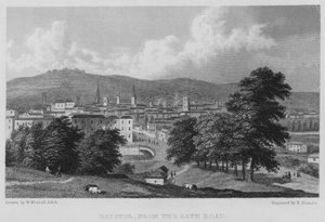 Bristol von der Bath Road von William (after) Westall
