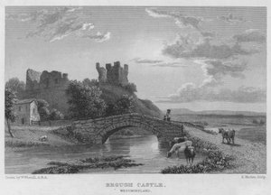Brough Castle, Westmoreland von William (after) Westall