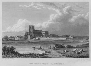 Christchurch, Hampshire von William (after) Westall