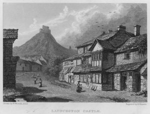 Launceston Castle von William (after) Westall