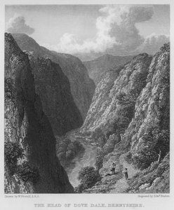 Der Kopf von Dove Dale, Derbyshire von William (after) Westall