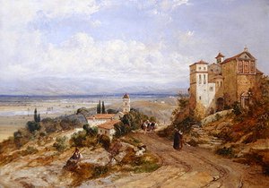 Zwei Klöster in Nemi, Italien