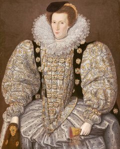 Porträt einer Dame des elisabethanischen Hofes, ca. 1595