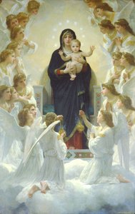 Die Königin der Engel oder Die Jungfrau mit Engeln von William Adolphe Bouguereau