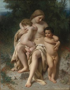 Der erste Streit zwischen Kain und Abel, 1861 von William Adolphe Bouguereau