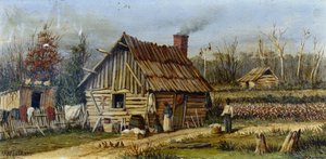 Negerhof im amerikanischen Süden