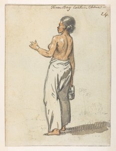Frau von Turon Bay, Cochin China aus einem Album von 372 Zeichnungen von Landschaften, Küstenlinien, Kostümen und Alltagsleben während der Gesandtschaft von Lord Macartney an den Kaiser von China, zwischen 1792 und 1794