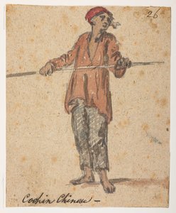 26 Cochin Chinese, aus einem Album von 372 Zeichnungen von Landschaften, Küstenlinien, Kostümen und Alltagsleben während der Lord Macartney-Botschaft an den Kaiser von China, zwischen 1792 und 1794 von William Alexander