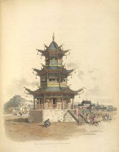 Eine Pagode oder Tempel