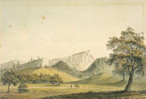 Ein bemerkenswerter Berg in der Nähe des Flusses von Monterrey