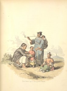 Bauer mit Familie