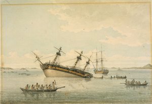Die Entdeckung auf den Felsen, Queen Charlotte
