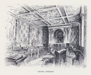 Kapelleninnenraum (Stich) von William Alexander Ansted