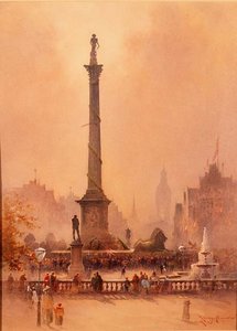 Die Feier des Trafalgar Day, Trafalgar Square