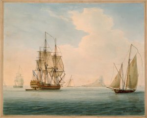 Britischer Man-of-War von William Anderson