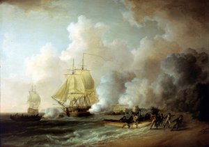 Die Eroberung von Fort Louis (Martinique) durch die Briten am 20. März 1794