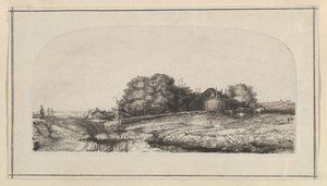 Landschaft mit einer Heuscheune und einer Schafherde Kopie, 1750-1810