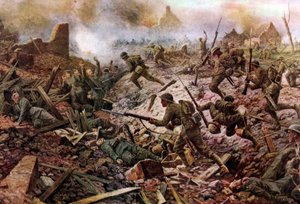 Die Londoner Territorialen bei Pozières während der Schlacht an der Somme