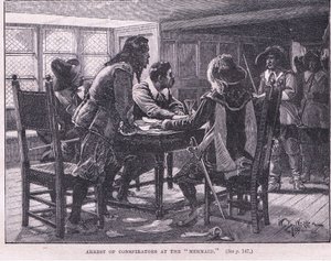 Verhaftung der Verschwörer in der Mermaid AD 1658