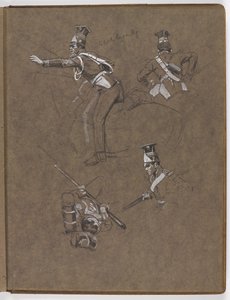 Studien für das Ölgemälde, Die Fahne: Albuhera, 16. Mai 1811