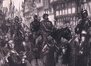 Wallace auf dem Weg zur Westminster Hall, 1304 n. Chr.