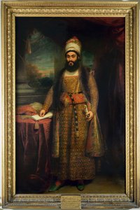Porträt von Mirza Abul Hassan, persischer Botschafter (1785-1880), vom König von Persien nach England gesandt, 1809