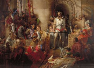 Der Prozess von Sir William Wallace in Westminster, ca. 1831-1890 von William Bell Scott