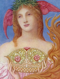 Die Krone des Friedens (Farblithographie) von William Blake (after) Richmond