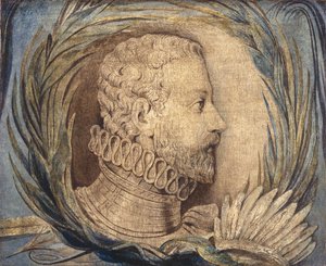 Alonso de Ercilla y Zúñiga, um 1800 von William Blake