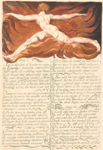 Das erste Buch Urizen, Tafel 3, "Kapitel: 1 . . . ." (Bentley 3)